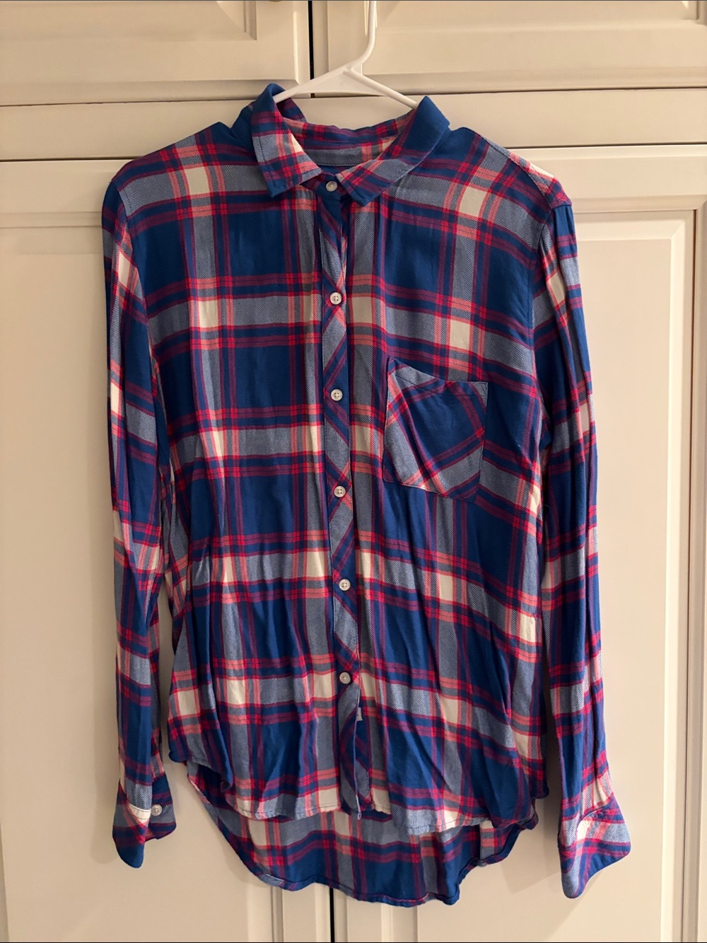 Rails- Blue Plaid Button-Up Shirt